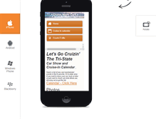 Tablet Screenshot of cruisenightcars.com